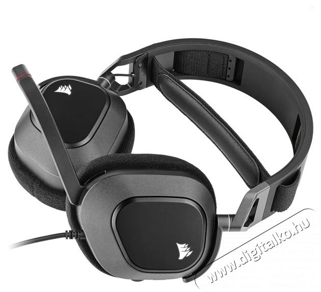 Corsair HS80 RGB USB 7.1 fekete gamer headset Audio-Video / Hifi / Multim&eacute;dia - F&uuml;l &eacute;s Fejhallgat&oacute;k - Fejhallgat&oacute; mikrofonnal / headset - 478678