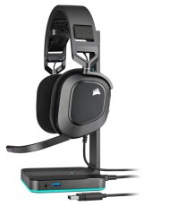 Corsair HS80 RGB USB 7.1 fekete gamer headset Audio-Video / Hifi / Multim&eacute;dia - F&uuml;l &eacute;s Fejhallgat&oacute;k - Fejhallgat&oacute; mikrofonnal / headset - 478678