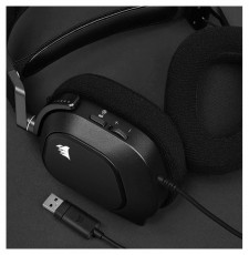 Corsair HS80 RGB USB 7.1 fekete gamer headset Audio-Video / Hifi / Multim&eacute;dia - F&uuml;l &eacute;s Fejhallgat&oacute;k - Fejhallgat&oacute; mikrofonnal / headset - 478678