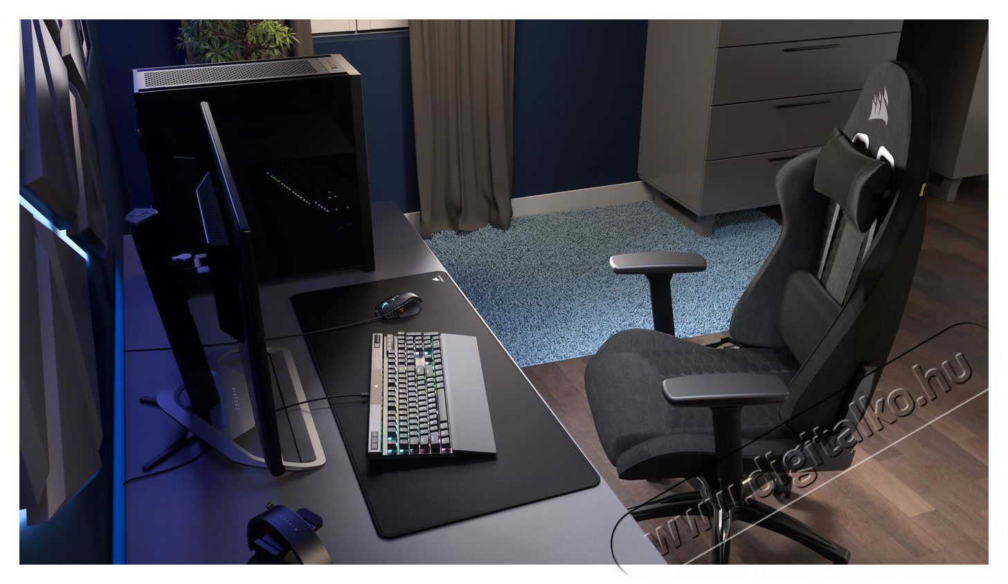 Corsair TC100 RELAXED Fabric Black Iroda &eacute;s sz&aacute;m&iacute;t&aacute;stechnika - Egy&eacute;b sz&aacute;m&iacute;t&aacute;stechnikai term&eacute;k - 518277