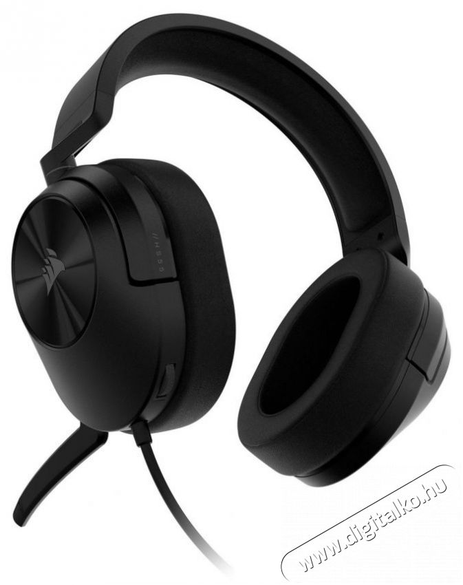 Corsair HS55 Stereo Carbon Fejhallgat&oacute; Audio-Video / Hifi / Multim&eacute;dia - F&uuml;l &eacute;s Fejhallgat&oacute;k - Fejhallgat&oacute; mikrofonnal / headset - 529357