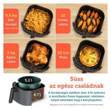 Cosori CAF-L501-KEU FORR&Oacute;LEVEGŐS S&Uuml;TŐ Konyhai term&eacute;kek - Konyhai kisg&eacute;p (s&uuml;t&eacute;s / főz&eacute;s / hűt&eacute;s / &eacute;telk&eacute;sz&iacute;t&eacute;s) - L&eacute;gkever&eacute;ses főzőg&eacute;p / elektromos kukta / multifunkci&oacute;s s&uuml;tő - 470605