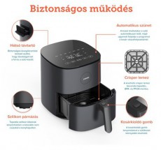 Cosori CAF-L501-KEU FORR&Oacute;LEVEGŐS S&Uuml;TŐ Konyhai term&eacute;kek - Konyhai kisg&eacute;p (s&uuml;t&eacute;s / főz&eacute;s / hűt&eacute;s / &eacute;telk&eacute;sz&iacute;t&eacute;s) - L&eacute;gkever&eacute;ses főzőg&eacute;p / elektromos kukta / multifunkci&oacute;s s&uuml;tő - 470605