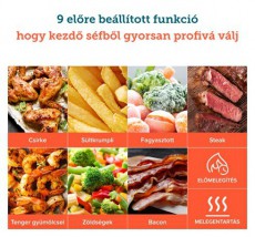 Cosori CAF-L501-KEU FORR&Oacute;LEVEGŐS S&Uuml;TŐ Konyhai term&eacute;kek - Konyhai kisg&eacute;p (s&uuml;t&eacute;s / főz&eacute;s / hűt&eacute;s / &eacute;telk&eacute;sz&iacute;t&eacute;s) - L&eacute;gkever&eacute;ses főzőg&eacute;p / elektromos kukta / multifunkci&oacute;s s&uuml;tő - 470605