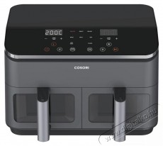Cosori CAF-R901-AEU Dual Basket Forr&oacute;levegős S&uuml;tő, fekete Konyhai term&eacute;kek - Konyhai kisg&eacute;p (s&uuml;t&eacute;s / főz&eacute;s / hűt&eacute;s / &eacute;telk&eacute;sz&iacute;t&eacute;s) - L&eacute;gkever&eacute;ses főzőg&eacute;p / elektromos kukta / multifunkci&oacute;s s&uuml;tő - 500759