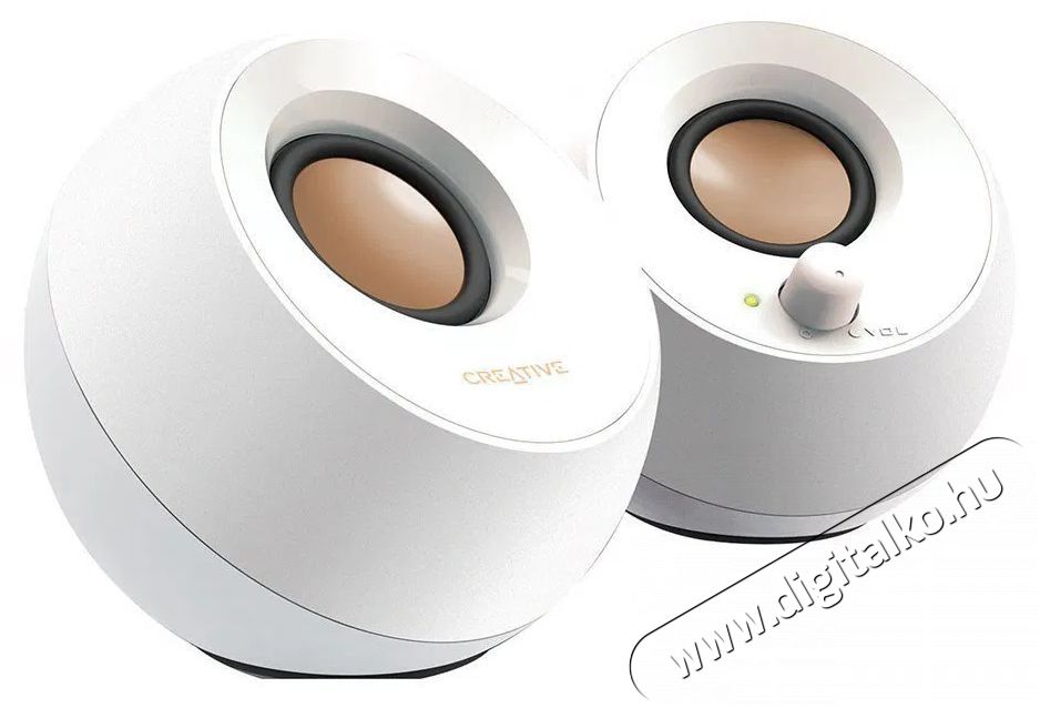 CREATIVE Pebble White Audio-Video / Hifi / Multim&eacute;dia - Hangfal - Hangfalszett - Hangsz&oacute;r&oacute; k&aacute;bel / csatlakoz&oacute; - 523388