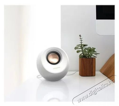 CREATIVE Pebble V3 feh&eacute;r Audio-Video / Hifi / Multim&eacute;dia - Hangfal - Hangfalszett - H&aacute;l&oacute;zatr&oacute;l műk&ouml;dő vezet&eacute;k n&eacute;lk&uuml;li hangsug&aacute;rz&oacute; - 523385