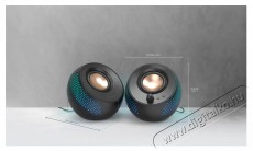 CREATIVE Pebble X fekete Audio-Video / Hifi / Multim&eacute;dia - Hangfal - Hangfalszett - Hangsz&oacute;r&oacute; k&aacute;bel / csatlakoz&oacute; - 523398