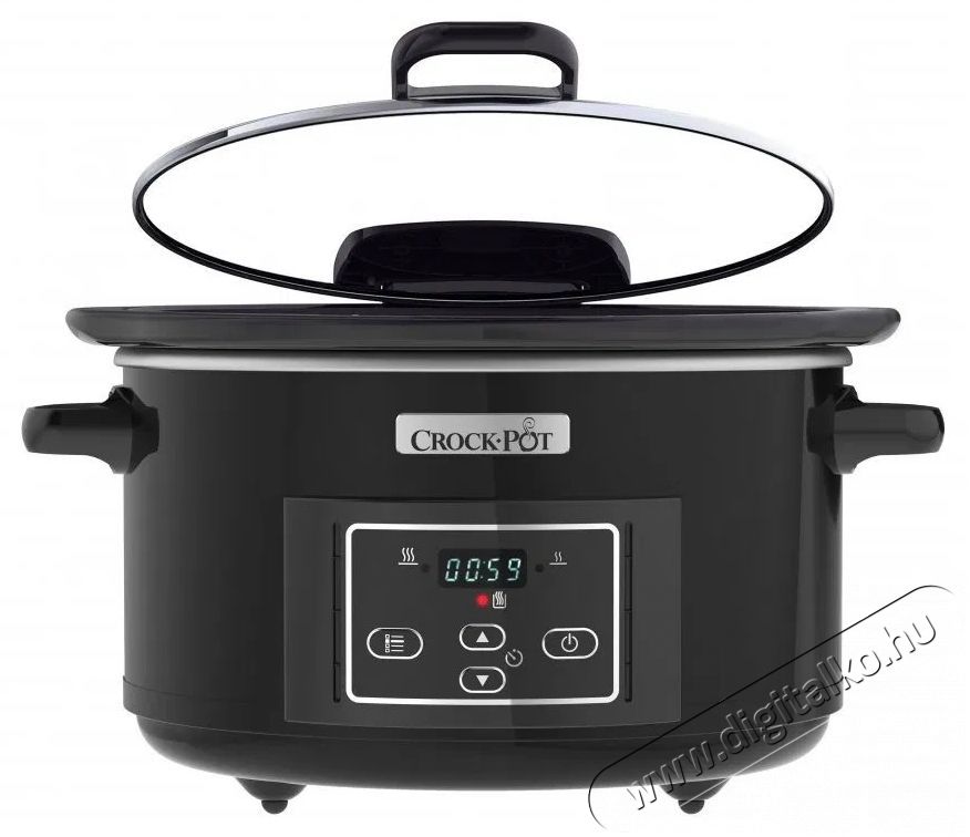 CrockPot Lass&uacute;főző 4,7 l fekete Konyhai term&eacute;kek - Konyhai kisg&eacute;p (s&uuml;t&eacute;s / főz&eacute;s / hűt&eacute;s / &eacute;telk&eacute;sz&iacute;t&eacute;s) - L&eacute;gkever&eacute;ses főzőg&eacute;p / elektromos kukta / multifunkci&oacute;s s&uuml;tő - 523405