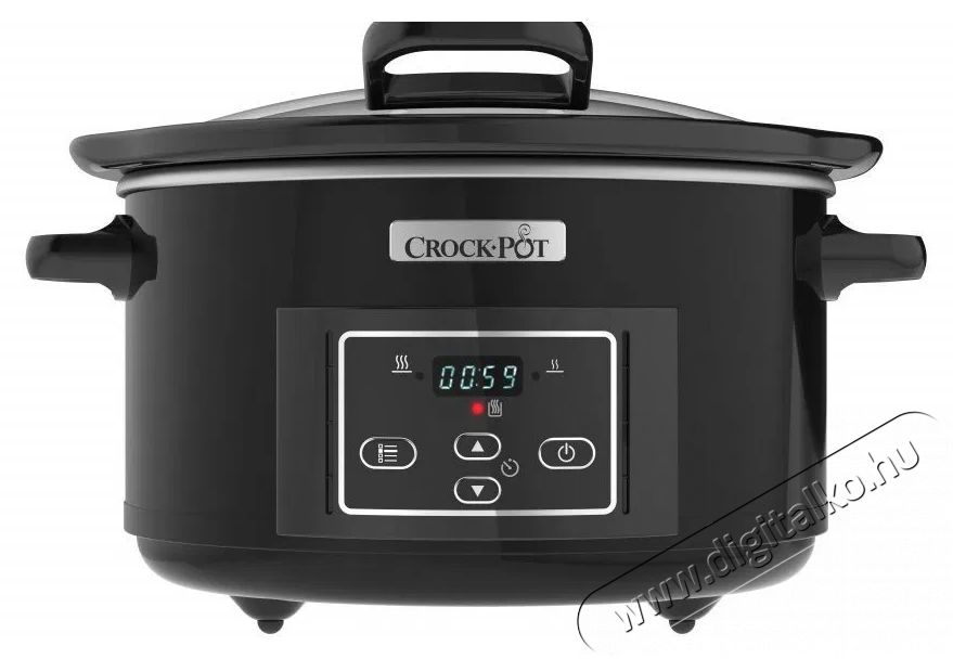 CrockPot Lass&uacute;főző 4,7 l fekete Konyhai term&eacute;kek - Konyhai kisg&eacute;p (s&uuml;t&eacute;s / főz&eacute;s / hűt&eacute;s / &eacute;telk&eacute;sz&iacute;t&eacute;s) - L&eacute;gkever&eacute;ses főzőg&eacute;p / elektromos kukta / multifunkci&oacute;s s&uuml;tő - 523405
