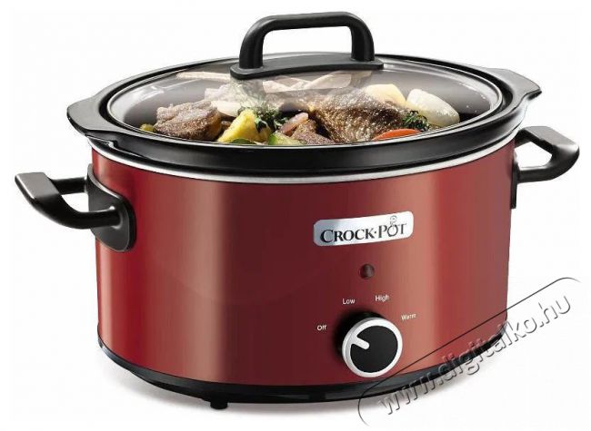 CrockPot SCV400RD piros Konyhai term&eacute;kek - Konyhai kisg&eacute;p (s&uuml;t&eacute;s / főz&eacute;s / hűt&eacute;s / &eacute;telk&eacute;sz&iacute;t&eacute;s) - L&eacute;gkever&eacute;ses főzőg&eacute;p / elektromos kukta / multifunkci&oacute;s s&uuml;tő - 523406