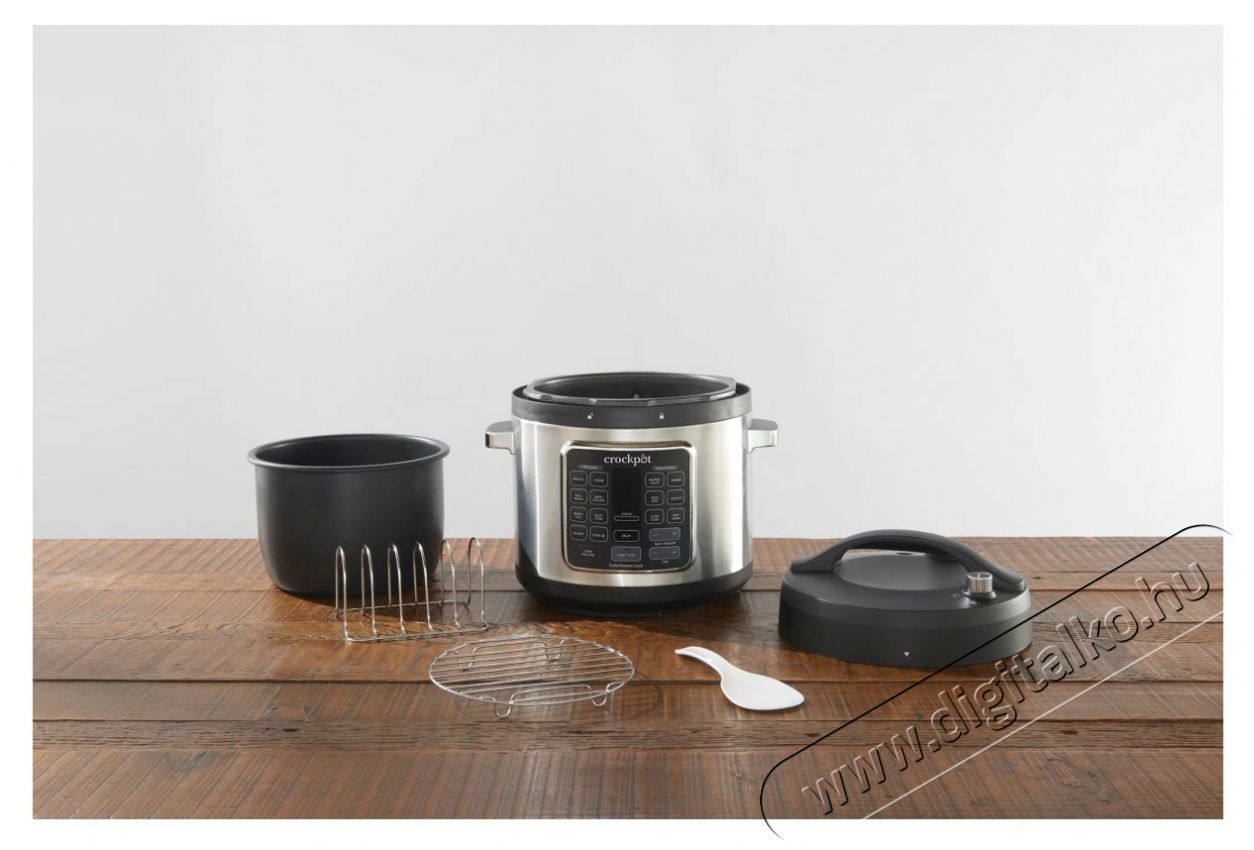 CrockPot Turbo Express 5,6 l Konyhai term&eacute;kek - Konyhai kisg&eacute;p (s&uuml;t&eacute;s / főz&eacute;s / hűt&eacute;s / &eacute;telk&eacute;sz&iacute;t&eacute;s) - L&eacute;gkever&eacute;ses főzőg&eacute;p / elektromos kukta / multifunkci&oacute;s s&uuml;tő - 523411
