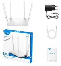 CUDY WR1300 k&eacute;ts&aacute;vos AC1200 gigabit WIFI MESH feh&eacute;r router Iroda &eacute;s sz&aacute;m&iacute;t&aacute;stechnika - H&aacute;l&oacute;zat - Router - 497019