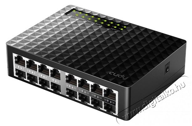 CUDY FS1016D 10/100 Mbps fekete 16 portos asztali switch Iroda &eacute;s sz&aacute;m&iacute;t&aacute;stechnika - H&aacute;l&oacute;zat - Switch - 500335