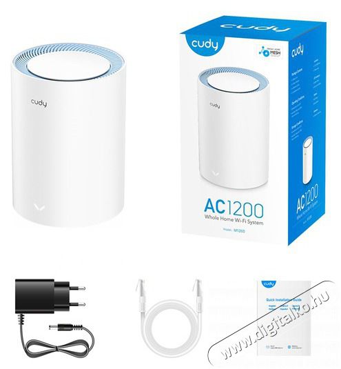 CUDY M1200(1-Pack) k&eacute;ts&aacute;vos AC1200 WIFI MESH feh&eacute;r router (1db) Iroda &eacute;s sz&aacute;m&iacute;t&aacute;stechnika - H&aacute;l&oacute;zat - Router - 500337