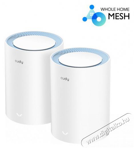 CUDY M1200(2-Pack) k&eacute;ts&aacute;vos AC1200 WIFI MESH feh&eacute;r router (2db-os szett) Iroda &eacute;s sz&aacute;m&iacute;t&aacute;stechnika - H&aacute;l&oacute;zat - Router - 500338