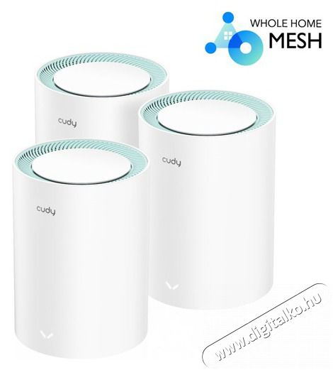 CUDY M1300(3-Pack) k&eacute;ts&aacute;vos AC1200 WIFI MESH feh&eacute;r gigabit router (3db-os szett) Iroda &eacute;s sz&aacute;m&iacute;t&aacute;stechnika - H&aacute;l&oacute;zat - Router - 500339