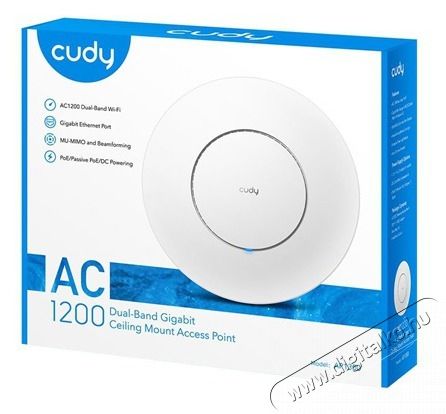 CUDY AP1300 belt&eacute;ri AC1200 k&eacute;ts&aacute;vos WiFi, Mesh, Gigabit LAN, PoE, feh&eacute;r Access Point Iroda &eacute;s sz&aacute;m&iacute;t&aacute;stechnika - H&aacute;l&oacute;zat - Modem - 514651