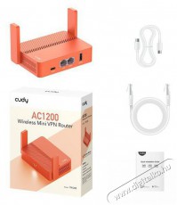 CUDY TR1200 k&eacute;ts&aacute;vos AC1200 WiFi VPN Mesh mini hordozhat&oacute;/utaz&oacute; Router Iroda &eacute;s sz&aacute;m&iacute;t&aacute;stechnika - H&aacute;l&oacute;zat - Router - 514649