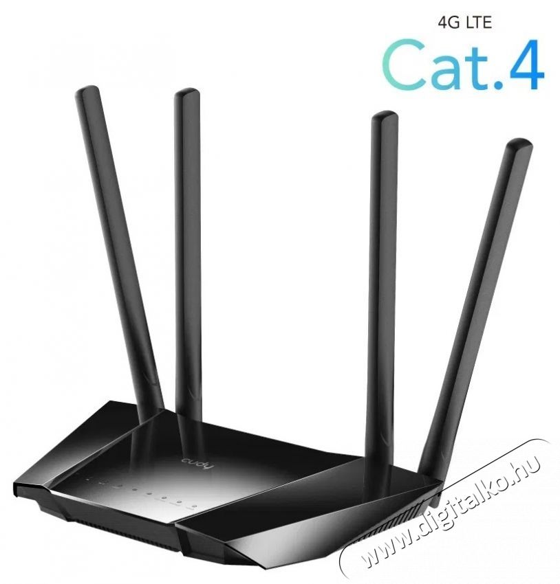 CUDY 4G/LTE N300 Wi-Fi Router Iroda &eacute;s sz&aacute;m&iacute;t&aacute;stechnika - H&aacute;l&oacute;zat - Router - 532518