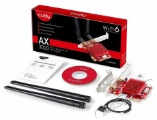 CUDY AX5400 Wi-Fi 6E PCI Express PCI Adapter Iroda &eacute;s sz&aacute;m&iacute;t&aacute;stechnika - H&aacute;l&oacute;zat - H&aacute;l&oacute;zati kieg&eacute;sz&iacute;tő - 532531