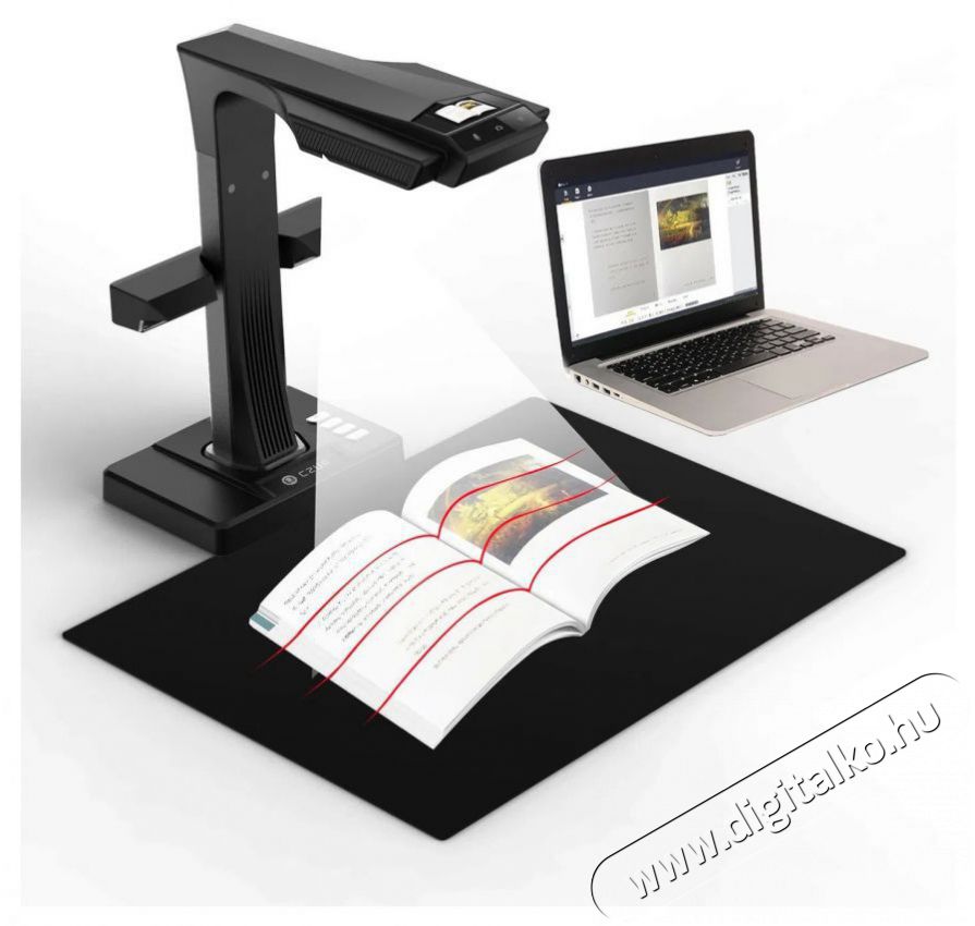 Czur ET16 Plus Szkenner Iroda &eacute;s sz&aacute;m&iacute;t&aacute;stechnika - Digitaliz&aacute;l&oacute; eszk&ouml;z - Szkenner - 530542