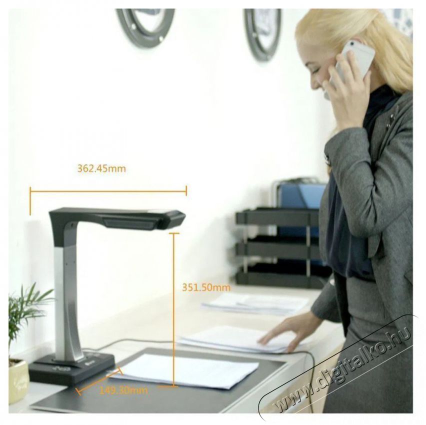 Czur ET16 Plus Szkenner Iroda &eacute;s sz&aacute;m&iacute;t&aacute;stechnika - Digitaliz&aacute;l&oacute; eszk&ouml;z - Szkenner - 530542