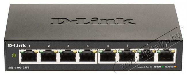 D-Link DGS-1100-08v2 8port GbE LAN Smart switch Iroda &eacute;s sz&aacute;m&iacute;t&aacute;stechnika - H&aacute;l&oacute;zat - Switch - 444387