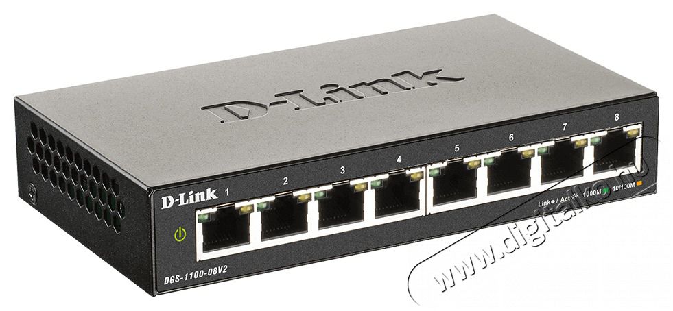 D-Link DGS-1100-08v2 8port GbE LAN Smart switch Iroda &eacute;s sz&aacute;m&iacute;t&aacute;stechnika - H&aacute;l&oacute;zat - Switch - 444387