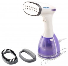 Daewoo DGS1500PK F&uuml;ggőleges gőz&ouml;lős vasal&oacute;, 1500 W, 280 ml, gőz 60 g/perc, Feh&eacute;r/Lila H&aacute;ztart&aacute;s / Otthon / K&uuml;lt&eacute;r - Vasal&oacute; - Gőz&aacute;llom&aacute;s - 533201