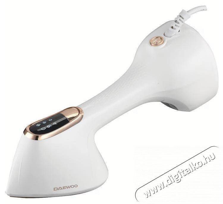 Daewoo DGS2000WG f&uuml;ggőleges gőz&ouml;lős &eacute;s sz&aacute;raz vasal&oacute;, 2000 W, LED kezelőpanel, 300 ml-es v&iacute;ztart&aacute;ly, 25 g/perc gőzkibocs&aacute;t&aacute;s, feh&eacute;r H&aacute;ztart&aacute;s / Otthon / K&uuml;lt&eacute;r - Vasal&oacute; - Vasal&oacute; - 533214