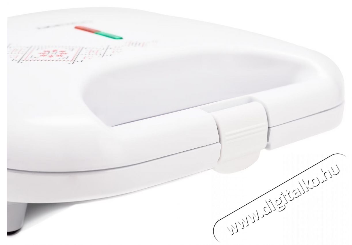 Daewoo szendvicss&uuml;tő, hagyom&aacute;nyos kivitel, tapad&aacute;smentes lapok, termoszt&aacute;t, CoolTouch, Feh&eacute;r Konyhai term&eacute;kek - Konyhai kisg&eacute;p (s&uuml;t&eacute;s / főz&eacute;s / hűt&eacute;s / &eacute;telk&eacute;sz&iacute;t&eacute;s) - Melegszendvics / gofri s&uuml;tő - 533198