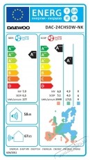 Daewoo DAC-24CHSDW NK 24000 BTU kl&iacute;ma, WI-FI, A++, ez&uuml;stionos szűrők, Eco Mode, i Feel, feh&eacute;r H&aacute;ztart&aacute;s / Otthon / K&uuml;lt&eacute;r - Ventil&aacute;tor / L&eacute;gkondicion&aacute;l&oacute; - Split kl&iacute;ma - 536344