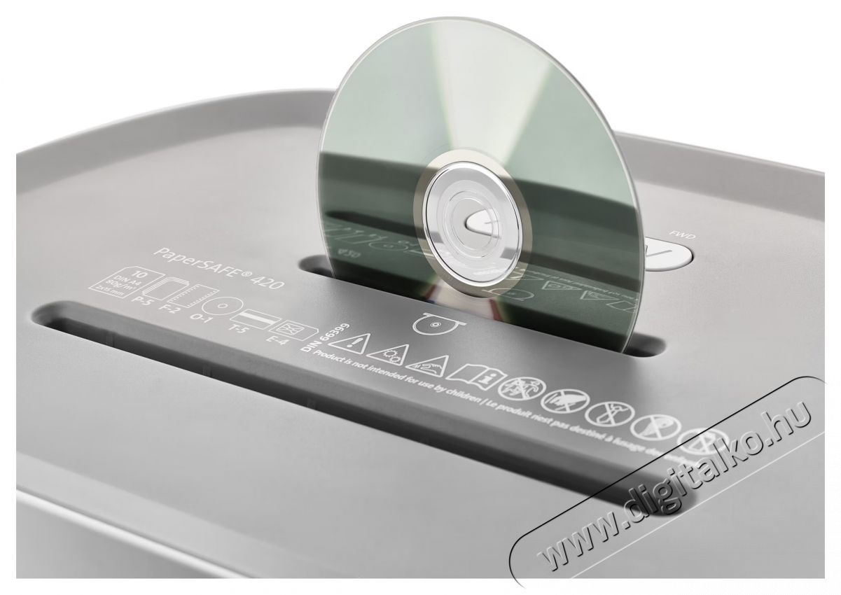 Dahle PaperSAFE  PS 420 iratmegsemmis&iacute;tő, 2 x 15 mm keresztmetszetű, 10 lapos, egy&eacute;ni haszn&aacute;latra Iroda &eacute;s sz&aacute;m&iacute;t&aacute;stechnika - Iratmegsemmis&iacute;tő - 533222
