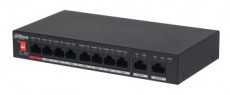 Dahua PFS3010-8ET-96-V2 1x 10/100(Hi-PoE/PoE+/PoE)+7x 10/100(PoE+/PoE)+2x gigabit uplink, 96W PoE switch Iroda &eacute;s sz&aacute;m&iacute;t&aacute;stechnika - H&aacute;l&oacute;zat - Switch - 387166