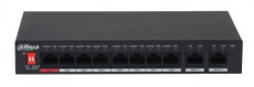 Dahua PFS3010-8ET-96-V2 1x 10/100(Hi-PoE/PoE+/PoE)+7x 10/100(PoE+/PoE)+2x gigabit uplink, 96W PoE switch Iroda &eacute;s sz&aacute;m&iacute;t&aacute;stechnika - H&aacute;l&oacute;zat - Switch - 387166