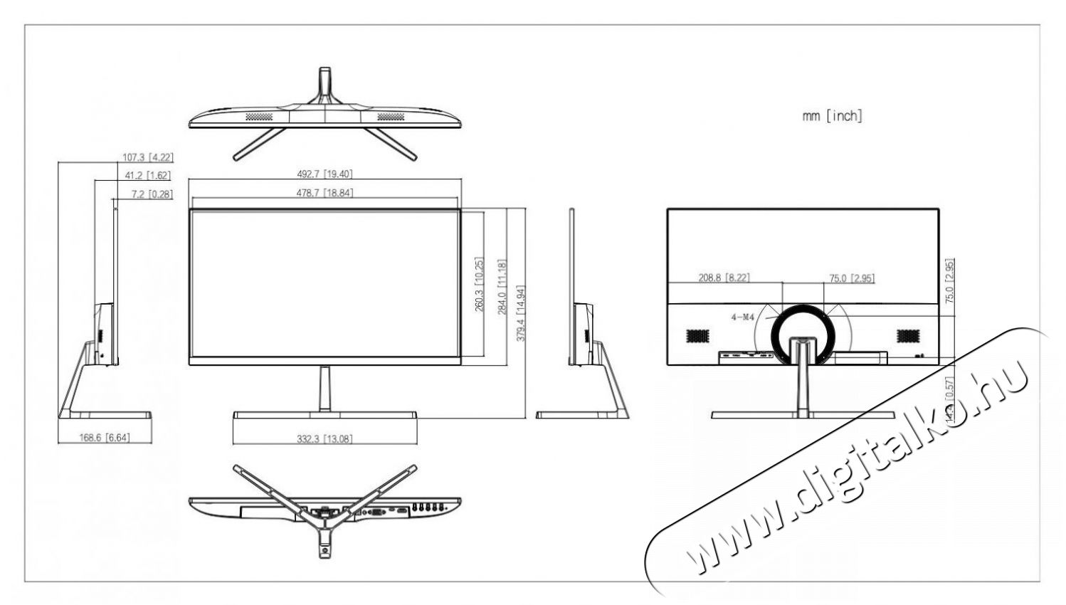 Dahua LM22-B201S Monitor Iroda &eacute;s sz&aacute;m&iacute;t&aacute;stechnika - Monitor - Monitor - 500979