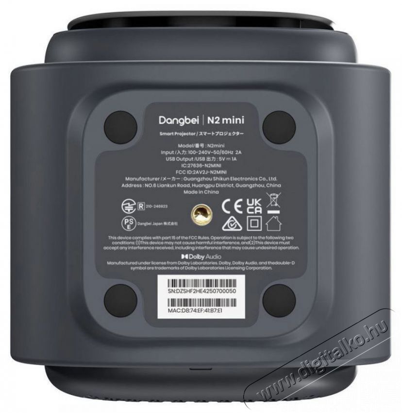 DANGBEI N2 Mini Telev&iacute;zi&oacute;k - Kivet&iacute;tő - Kivet&iacute;tő - 506410