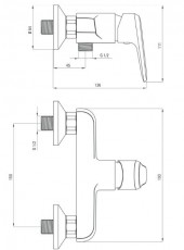 Deante BGV 040M Zuhany csaptelep H&aacute;ztart&aacute;s / Otthon / K&uuml;lt&eacute;r - F&uuml;rdőszoba / wc - Kieg&eacute;sz&iacute;tő - 372293
