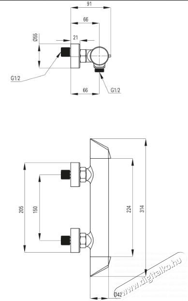 Deante BQA 040M Zuhany csaptelep H&aacute;ztart&aacute;s / Otthon / K&uuml;lt&eacute;r - F&uuml;rdőszoba / wc - Kieg&eacute;sz&iacute;tő - 372298