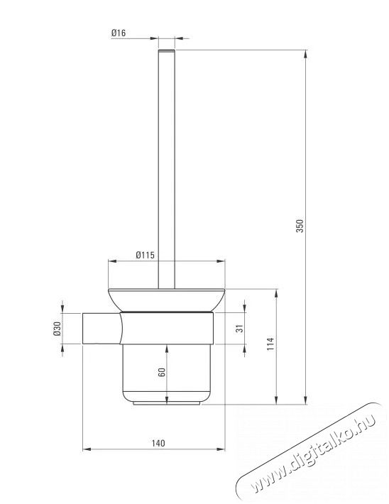 Deante ADR N711 F&uuml;ggő WC kefe+tart&oacute; H&aacute;ztart&aacute;s / Otthon / K&uuml;lt&eacute;r - F&uuml;rdőszoba / wc - Kieg&eacute;sz&iacute;tő - 372280