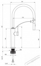 Deante BRC_F72M Konyhai csaptelep, rugalmas kifoly&oacute;val Konyhai term&eacute;kek - Mosogat&oacute; - Mosogat&oacute; csaptelep - 506140