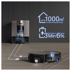DEEBOT X11 OmniCyclone Ecovacs robotporsz&iacute;v&oacute;, 19500Pa, 110 ml v&iacute;ztart&aacute;ly kapacit&aacute;s, 220 ml porzs&aacute;k kapacit&aacute;s, alkalmaz&aacute;s vez&eacute;rl&eacute;s, 6400mAh Li-Ion akkumul&aacute;tor, fekete H&aacute;ztart&aacute;s / Otthon / K&uuml;lt&eacute;r - Porsz&iacute;v&oacute; / takar&iacute;t&oacute;g&eacute;p - Robotporsz&iacute;v&oacute; - 536362