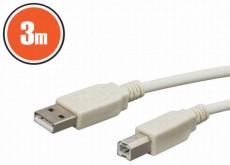 Delight 20123 USB 2.0 A - B 3m kábel Tv kiegészítők - Kábel / csatlakozó - USB kábel - 369124