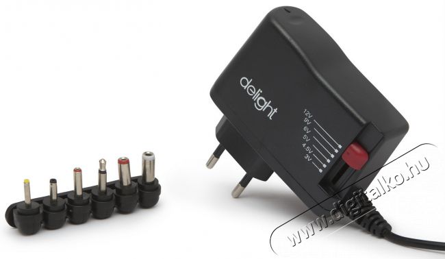 Delight DC 12V 1000mA univerz&aacute;lis adapter Fot&oacute;-Vide&oacute; kieg&eacute;sz&iacute;tők - Egy&eacute;b fot&oacute;-vide&oacute; kieg&eacute;sz&iacute;tő - Egy&eacute;b - 369108