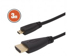 Delight 3m 1.3b HDMI - micro HDMI kábel Tv kiegészítők - Kábel / csatlakozó - Mini Hdmi kábel - 387675