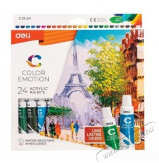 DELI Color Emotion 12ml 24db/csomag akrilfest&eacute;kk&eacute;szlet - H&aacute;ztart&aacute;s / Otthon / K&uuml;lt&eacute;r - Egy&eacute;b h&aacute;ztart&aacute;si term&eacute;k - 437911