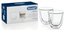 Delonghi DBWALLCAPP 2db Cappuccino üvegpohár (190 ml) Konyhai termékek - Kávéfőző / kávéörlő / kiegészítő - Kávés pohár / csésze - 303020