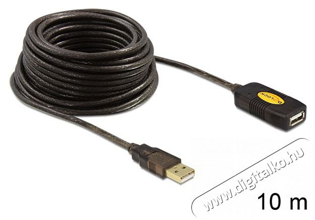 Delock USB 2.0 hosszabb&iacute;t&oacute; k&aacute;bel, akt&iacute;v 10m Iroda &eacute;s sz&aacute;m&iacute;t&aacute;stechnika - Sz&aacute;m&iacute;t&oacute;g&eacute;p tartoz&eacute;k - USB k&aacute;bel - 387698