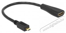 Delock 65391 High Speed HDMI micro D apa > A anya HDMI kábel adapter Ethernettel Tv kiegészítők - Kábel / csatlakozó - Hdmi kábel - 387775